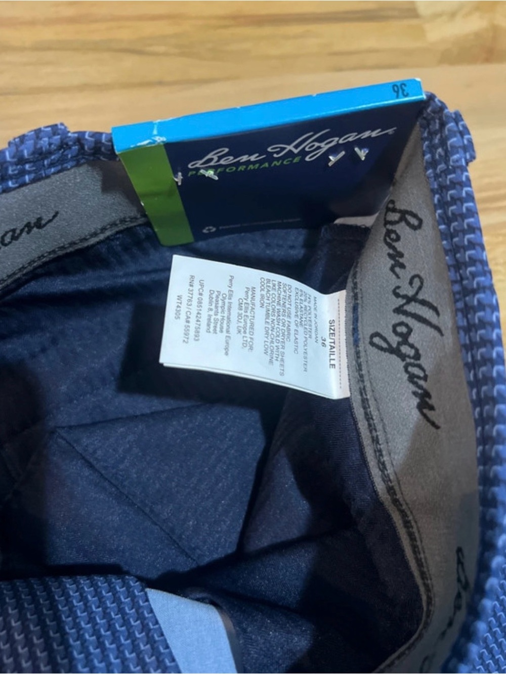 Hogan Performance Men’s Chinos - Peacoat Blue Size 36 NWT ⛳️ - Picture 7 of 7